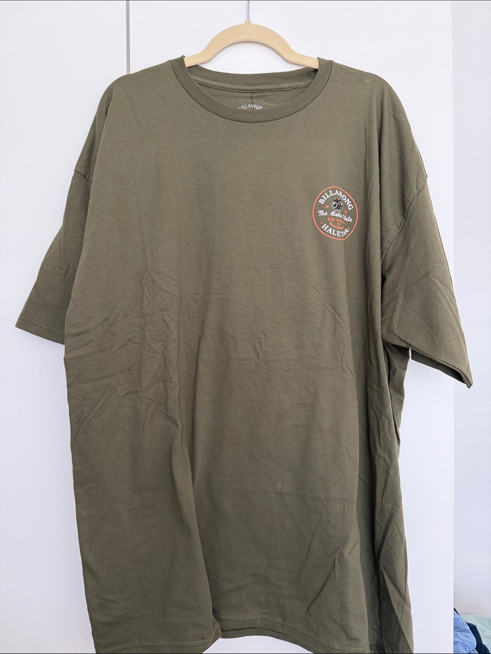 Billabong Haleiwa Hawaii Graphic T-Shirt Olive Green NWT Men’s XXL